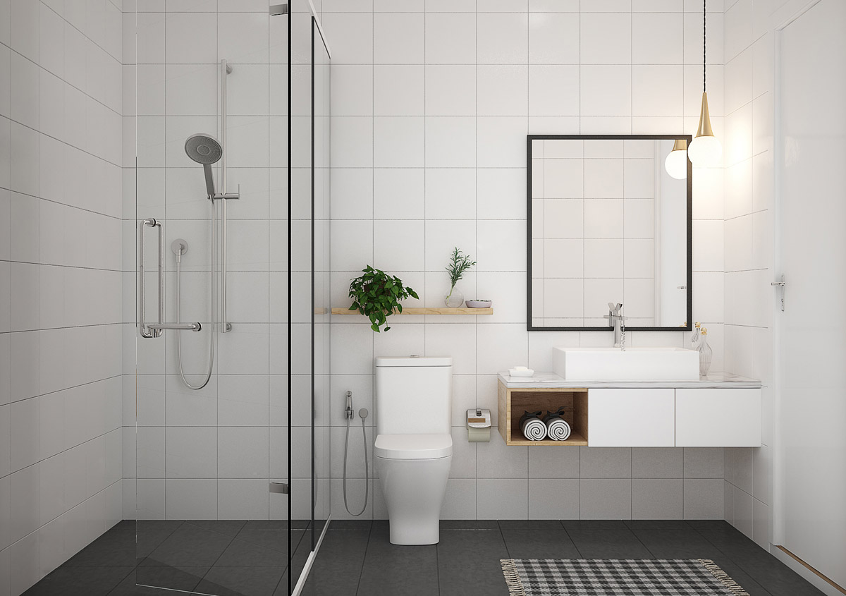 Thiết kế phòng tắm theo phong cách Minimalist