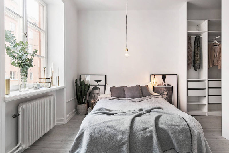 Thiết kế phòng ngủ theo phong cách scandinavian Bắc Âu