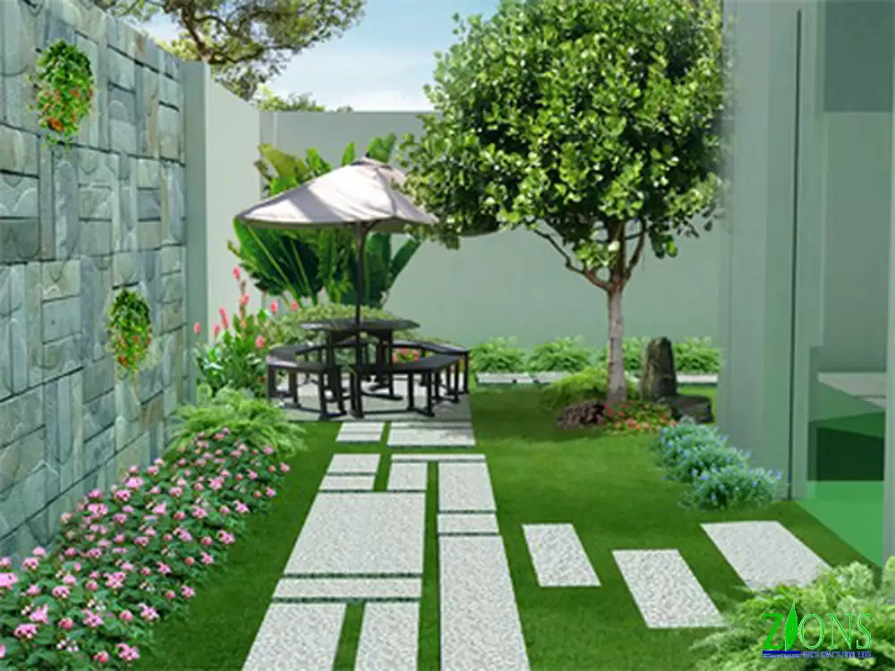 Mẫu nhà phố có sân vườn đẹp tại Thủ Dầu Một