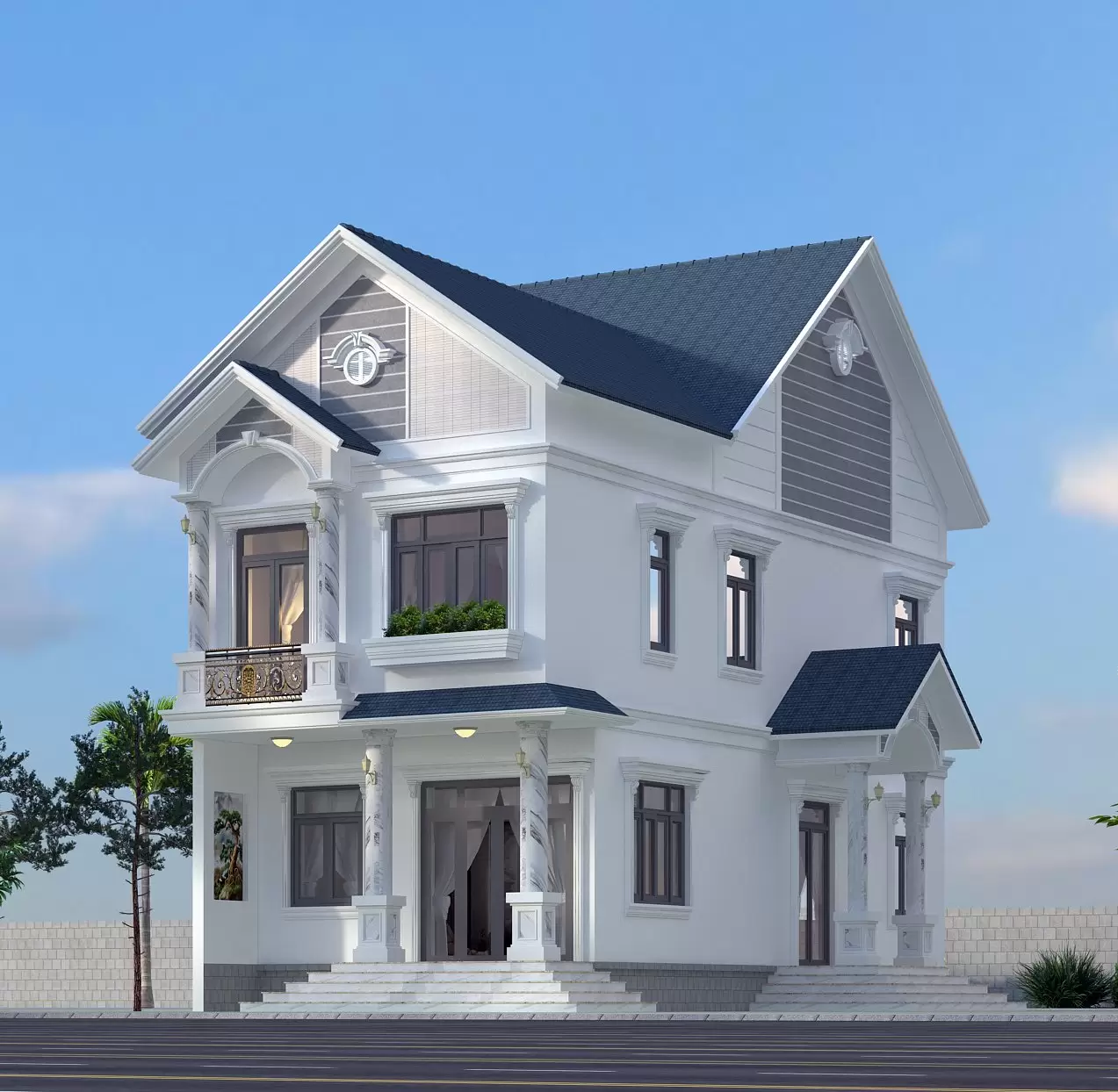 Mẫu nhà phố mái thái tại Thủ Dầu Một