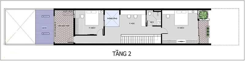 Mặt bằng tầng 2