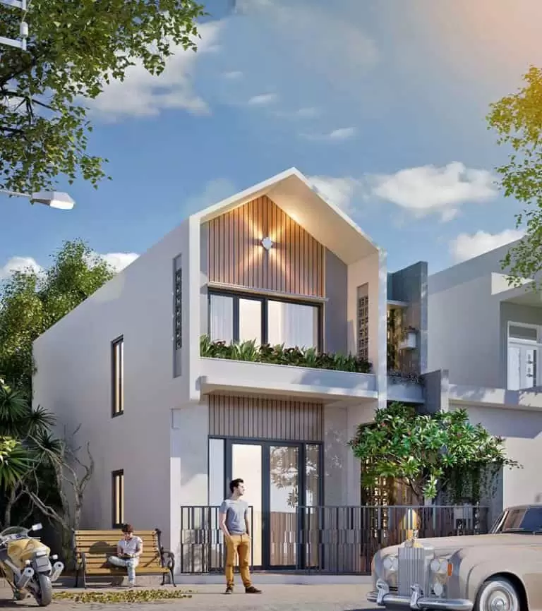 Nhà phố 2 tầng độc đáo