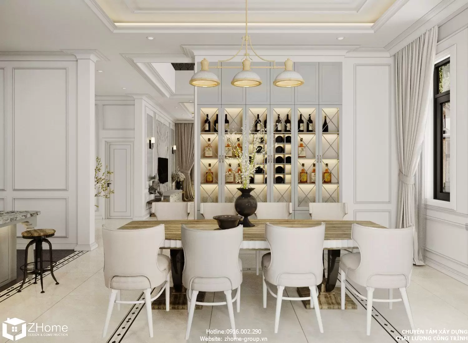Thiết kế nội thất của biệt thự