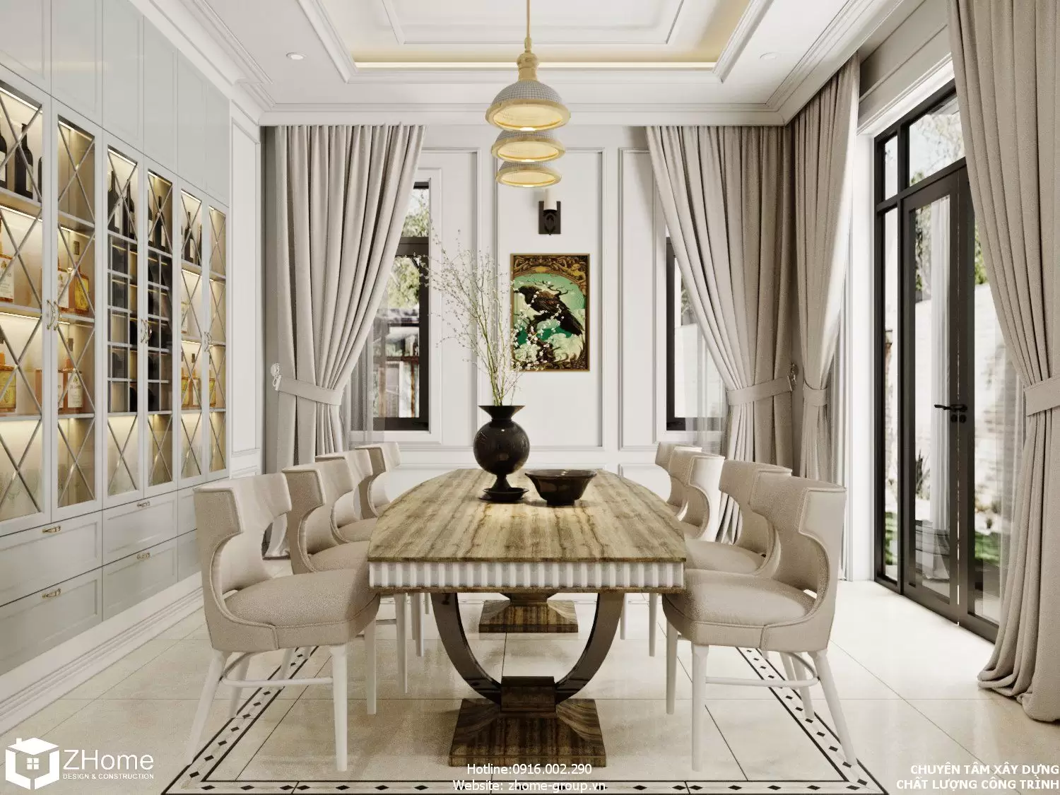 Thiết kế nội thất của biệt thự