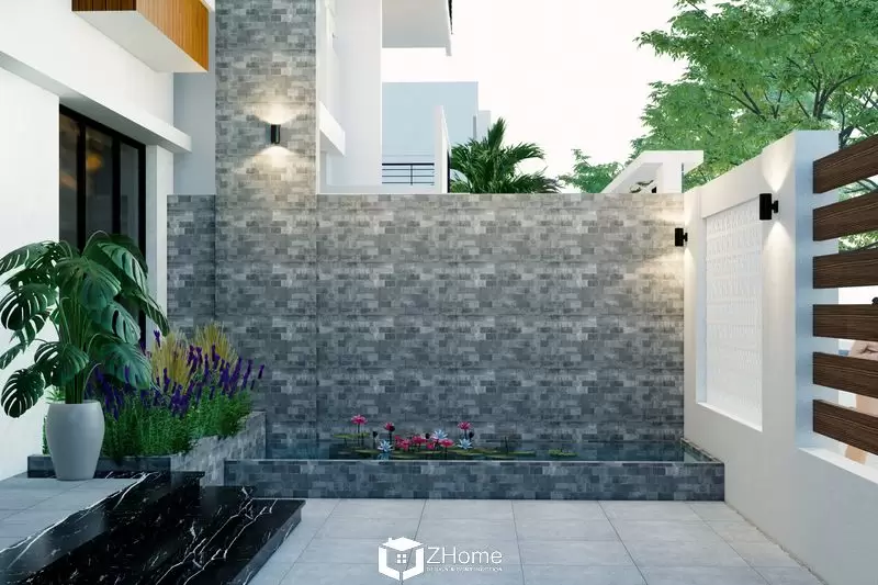 Hình ảnh thiết kế biệt thự 1 trệt 2 lầu