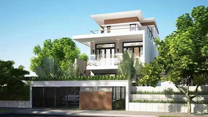 20+ Mẫu biệt thự 2 tầng có mái bằng hiện đại thịnh hành 2023