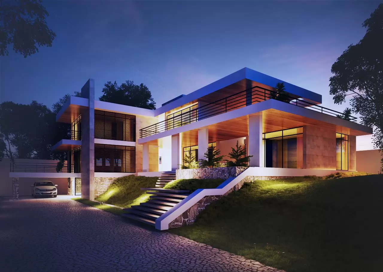 20+ Mẫu biệt thự 2 tầng có mái bằng hiện đại thịnh hành 2023