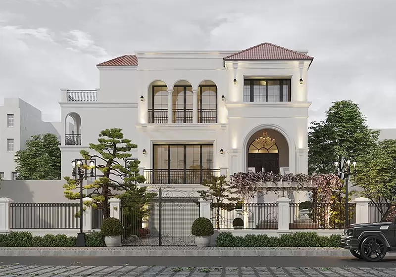 Màu sắc biệt thự nổi bật