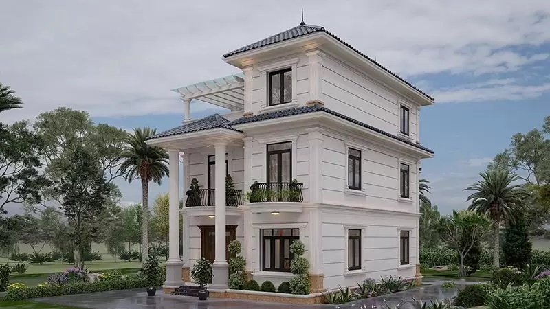 Những lý do bạn nên lựa chọn biệt thự 3 tầng mái Nhật