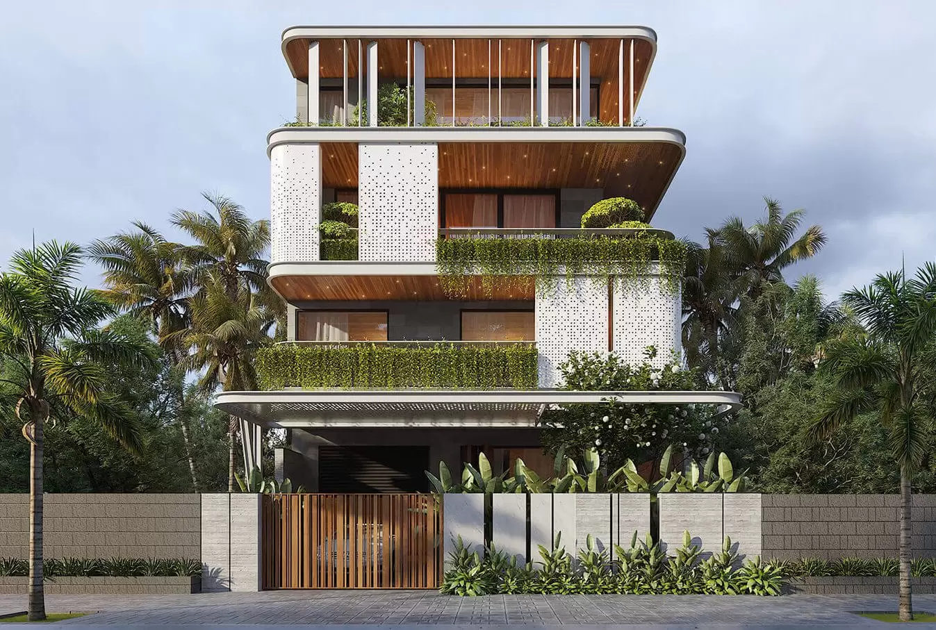 Top mẫu biệt thự 4 tầng sang trọng nhất năm 2023