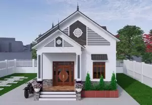 Xu hướng xây mẫu nhà cấp 4 mái thái hiện đại, đẹp mắt