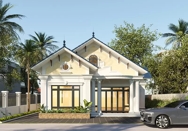 Mẫu nhà có gác lửng 8x12m