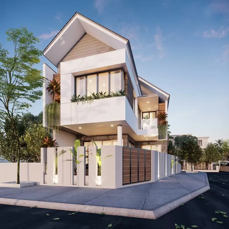 Nhà phố 2 mặt tiền hiện đại