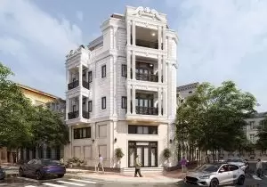 Xu hướng xây nhà phố 2 mặt tiền tân cổ điển năm 2023