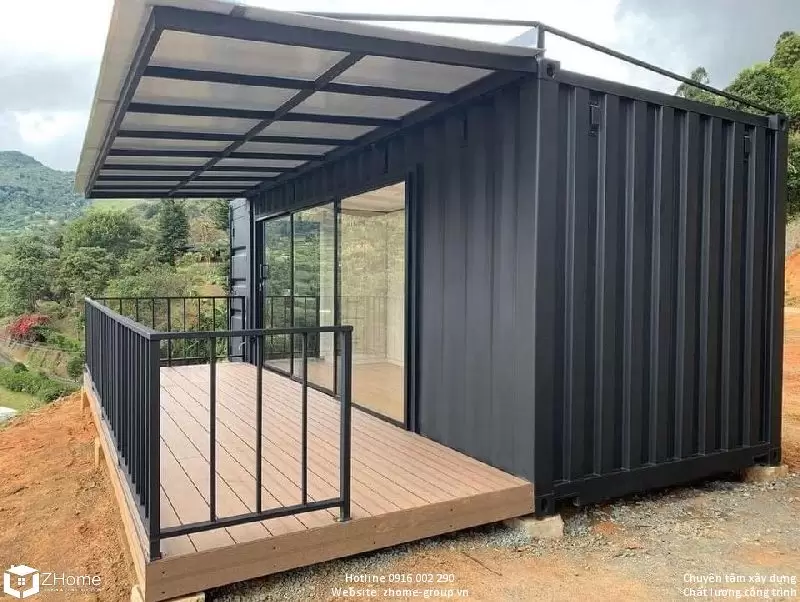 Nhà Lắp Ghép Container với thiết kế đơn giản (Nguồn: Internet)