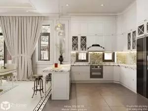 Phối cảnh nội thất phòng bếp